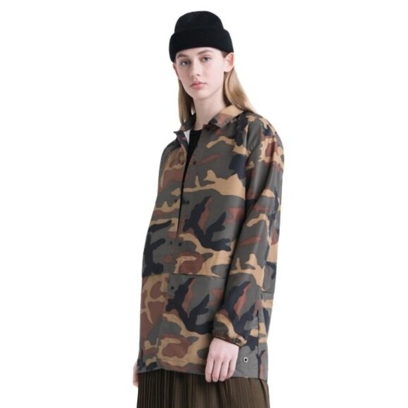Jackets - Herschel Womens Voyage Long Camouflage Windbreaker Jacket - Picture 1 of 10